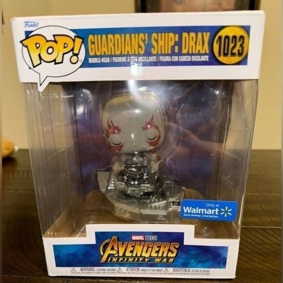 Avengers Infinity War - Guardians' Ship: Drax Deluxe Pop! Vinyl - FunKo NEW - Picture 1 of 5